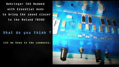 Behringer TD3 with TB303 Essential mods