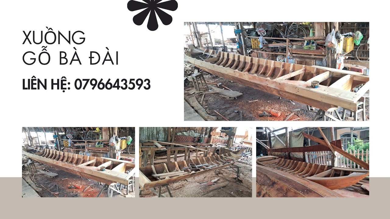 Xuồng gỗ truyền thống. Nhận đóng theo yêu cầu, đặt hàng liên hệ 0796643593.