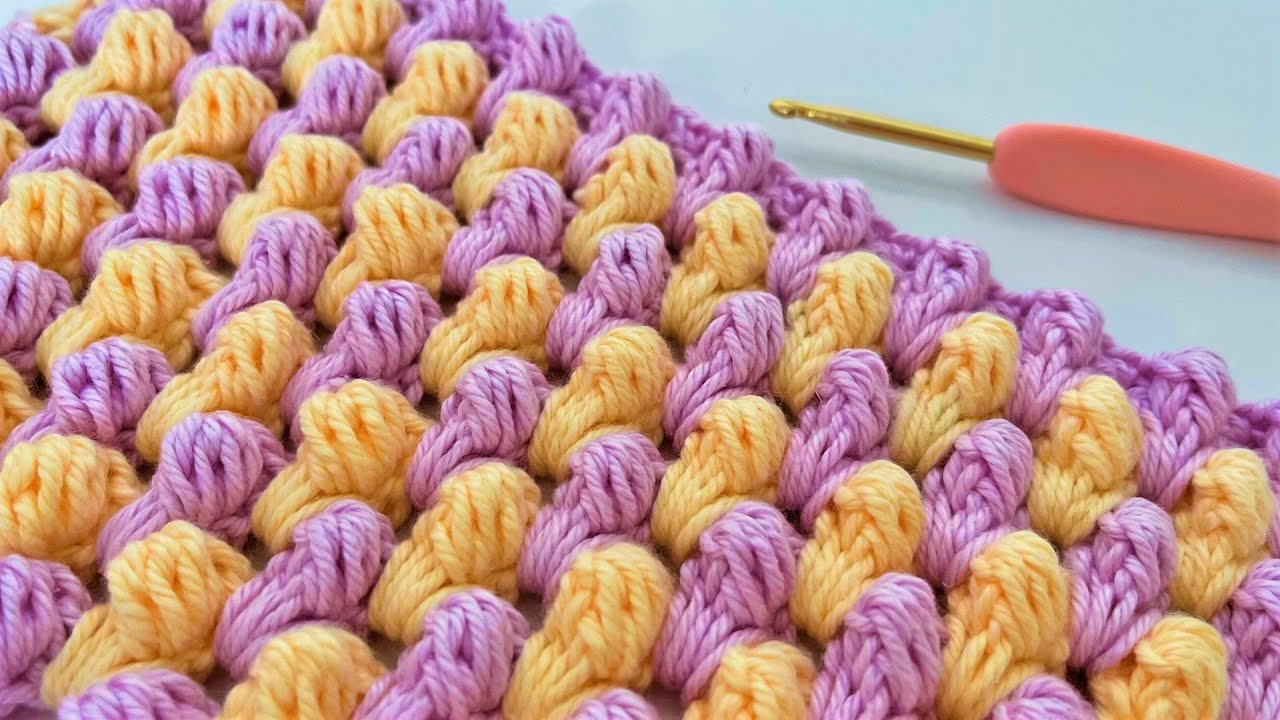 ВАМ ПОНРАВИТСЯ ИЗУЧЕНИЕ ЭТОЙ ПРОСТОЙ СТЕЖКИ ВЯЗАНИЯ КРЮЧКОМ