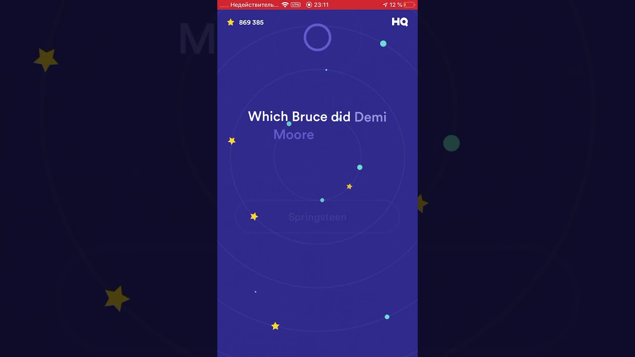 HQ Trivia Daily Challenge Gameplay