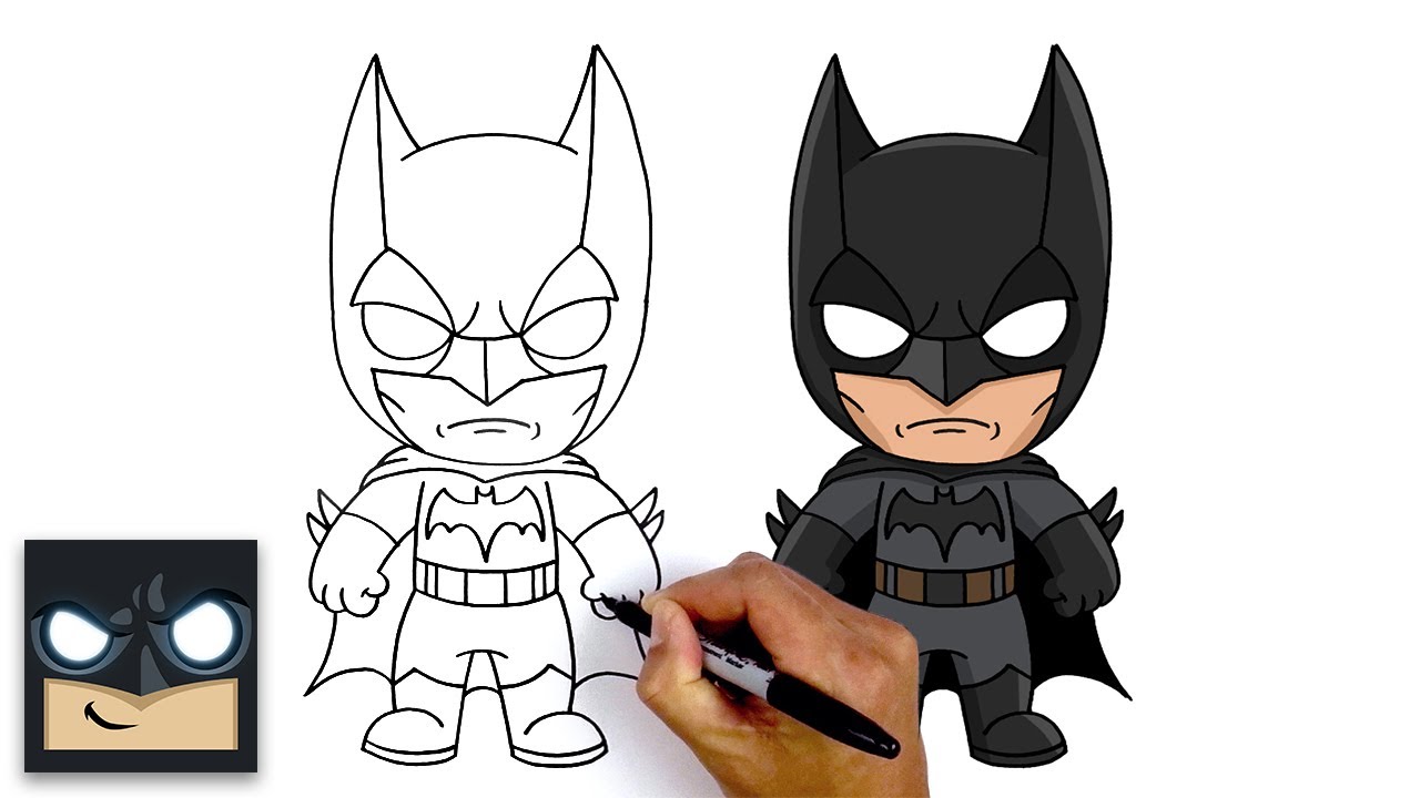 Batman Drawing  How To Draw Batman Step By Step