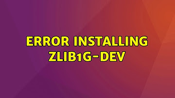 Error installing zlib1g-dev