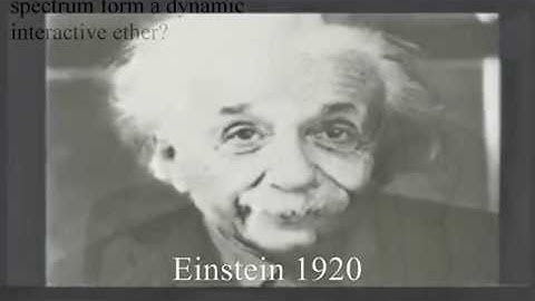 Einstein 1920 talk on the Aether