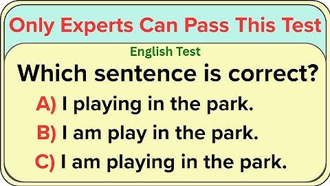 Mixed English Grammar Test ✨ Only Experts Can Pass This Test