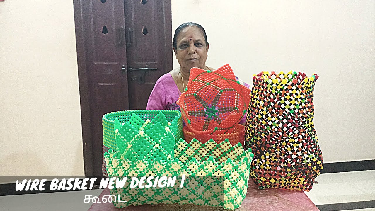 Plastic wire storage basket Multipurpose storage basket for beginner