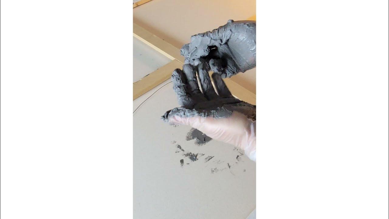 How to fix a ripped canvas with painting on it. YouTube