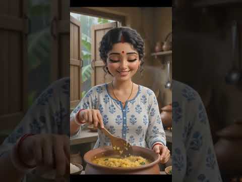 গ্রামের একটি বর্ষামুখর দিন