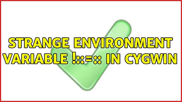 Strange environment variable !::=:: in Cygwin (2 Solutions!!)