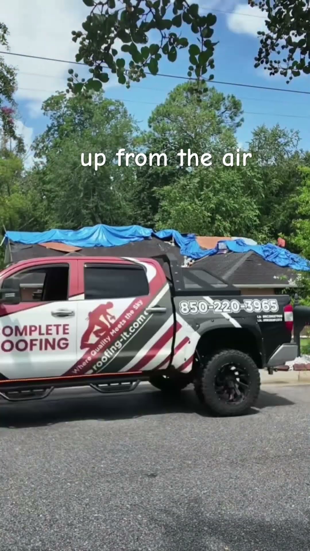 Recent roofing job: Crestview — roof replaced in the rain to save a closing