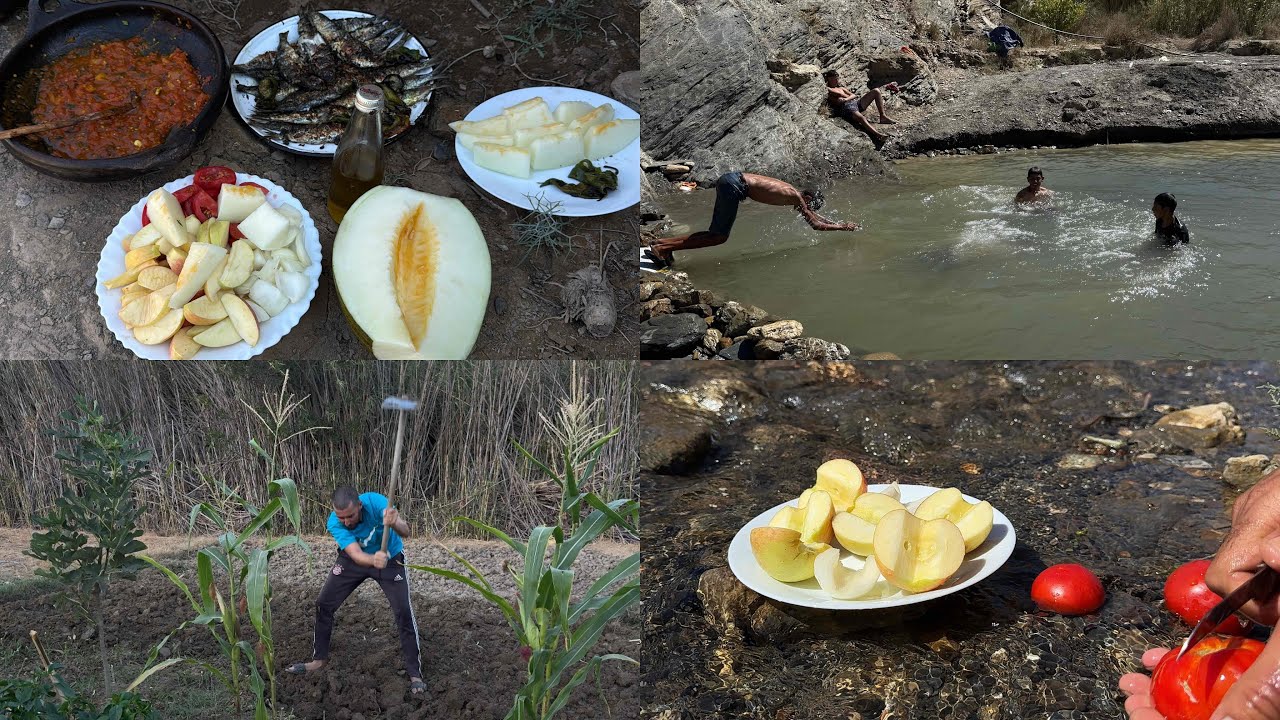 أحسن أجواء على واد غيس شكون عاش هذه اللحظة الجميلة في الصيف أيت وياغر a3omi kidanda