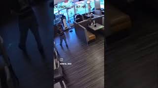 Man attempts to steal ROBOT from restaurant #shorts