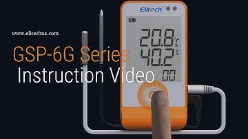 How to Operate The Elitech Data Logger  GSP-6 Series?