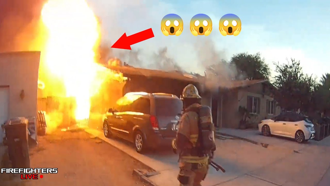 Home Explodes As Crew Tries To Save It | FireFighters LIVE - YouTube