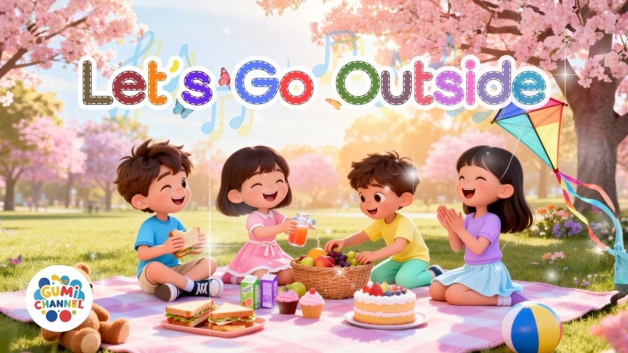 Let’s Go Outside 🌤️ | Kids Song About Nature & Play | Fun Outdoor Song for Children