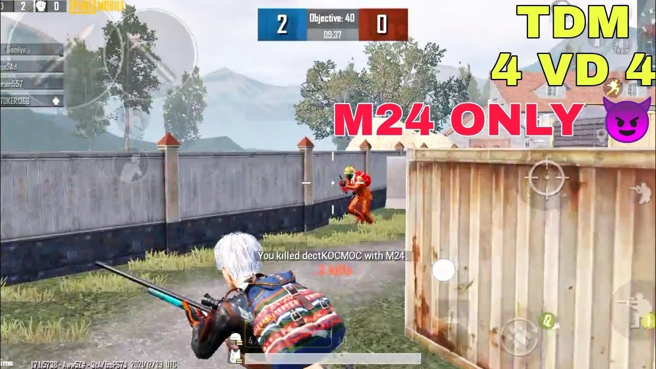 4 VS 4 M24 Only TDM Room | M24 Match Room 4 VS 4 | PUBG MOBILE | Pubg ...