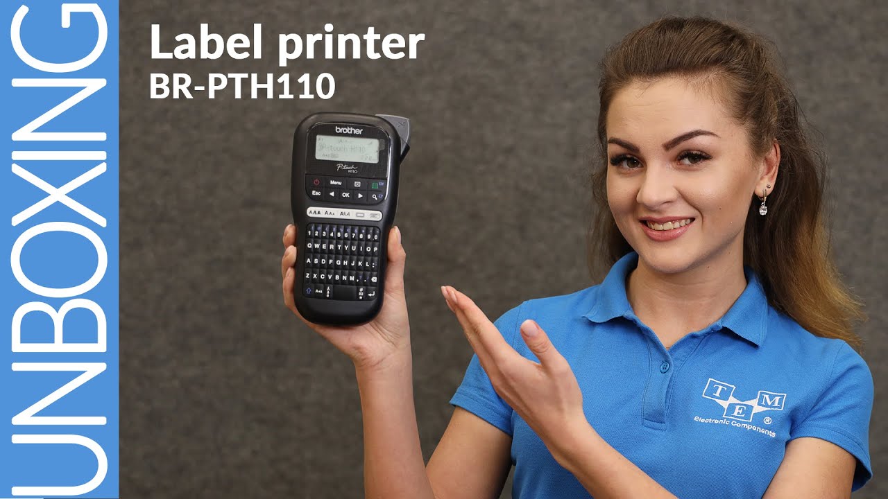 BROTHER PT-H110 - Label printer - YouTube