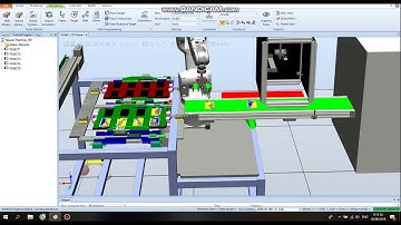 Mô Phỏng ROBOT ABB [Production line simulation check code and product classification]