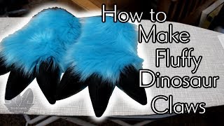 How to make Fluffy Dinosaur Claws || Enhancing You Dino