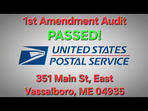 17 YEAR OLD AUDITOR AUDITS EAST VASSALBORO POST OFFICE IN MAINE PASSED