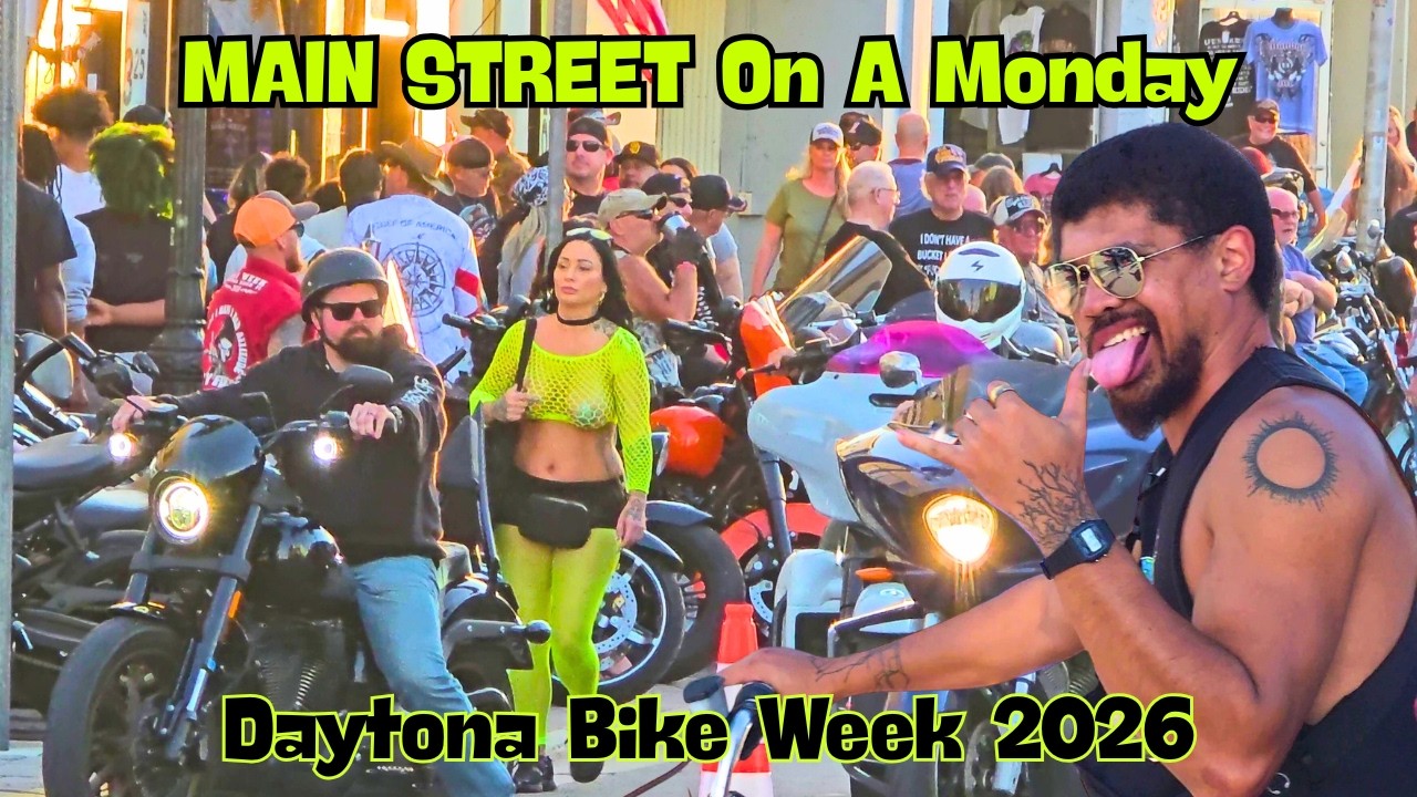 Daytona Bike Week 2026 Main Street On A Monday