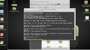 How to create a mySQL database, and install Joomla cms.