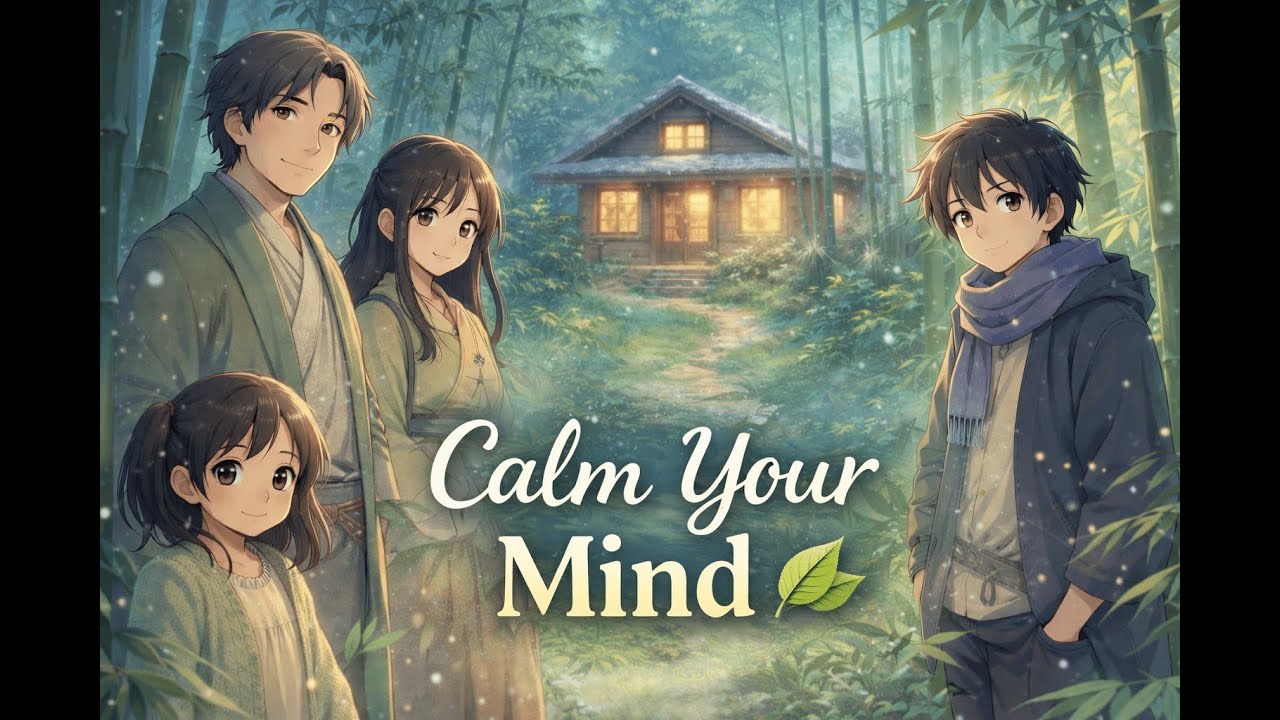 Wind Through Bamboo Grove 🍃  | Ghibli-Style ASMR | No Music | Cozy Anime Nature  