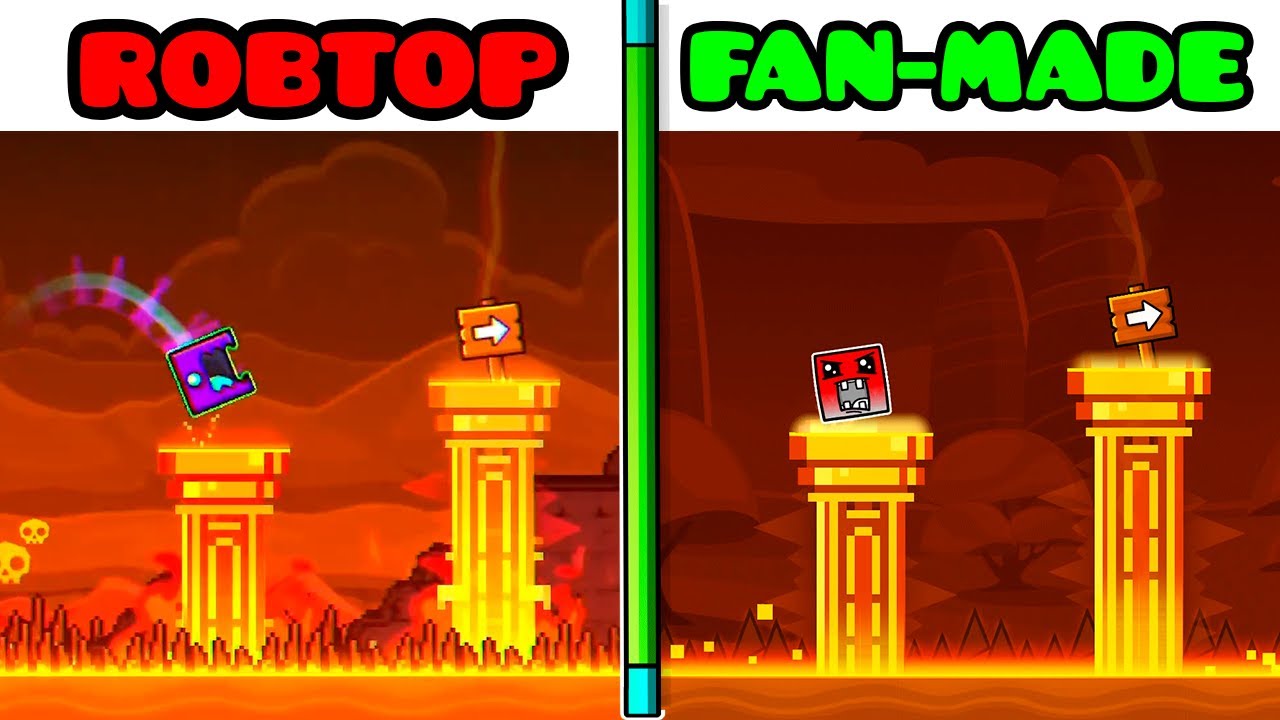 GEOMETRY DASH 2.2 SNEAK PEEK ROBTOP LEVEL VS FAN LAYOUT #Shorts - YouTube