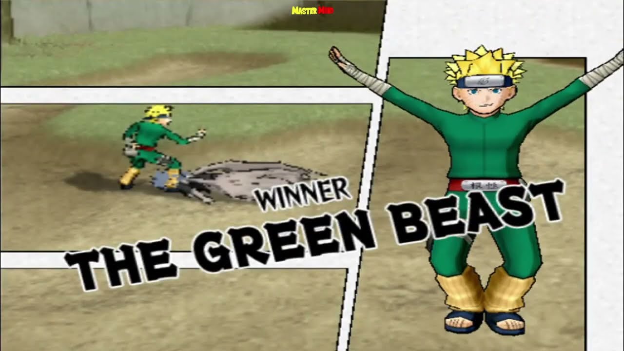 Naruto Ultimate Ninja 3 The Green Beast vs CS2 Sasuke/OTK Naruto