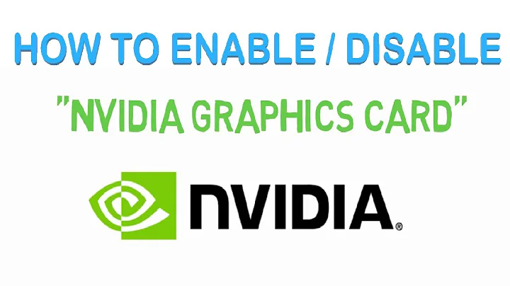 How to Enable and Disable NVIDIA GRAPHICS CARD on Windows | Full Tutorial - 2018