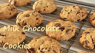 How to make crispy milk chocolate cookies, not chewy