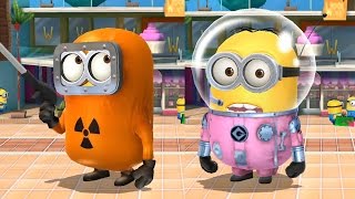 Despicable Me 2 - Minion Rush : Astronaut Minion Vs Hazmat ! The Mall map. Kids Games