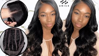 1 STEP WIG INSTALL, THROW IT ON & GO! | WEAR N GO PRE CUT LACE GLUELESS BODY WAVE WIG | UNICE HAIR