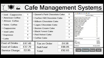 How to Create Cafe Management Systems in Visual Basic.Net - Full Tutorial