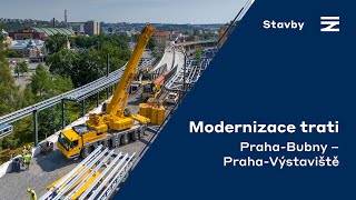 🏗️ MODERNIZACE TRATI | 📍 Praha-Bubny – Praha-Výstaviště
