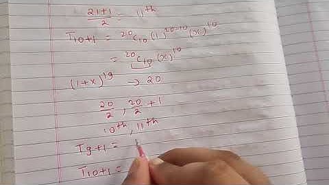 25 July Shift-1 (JEE Main 2021) Binomial Theorem