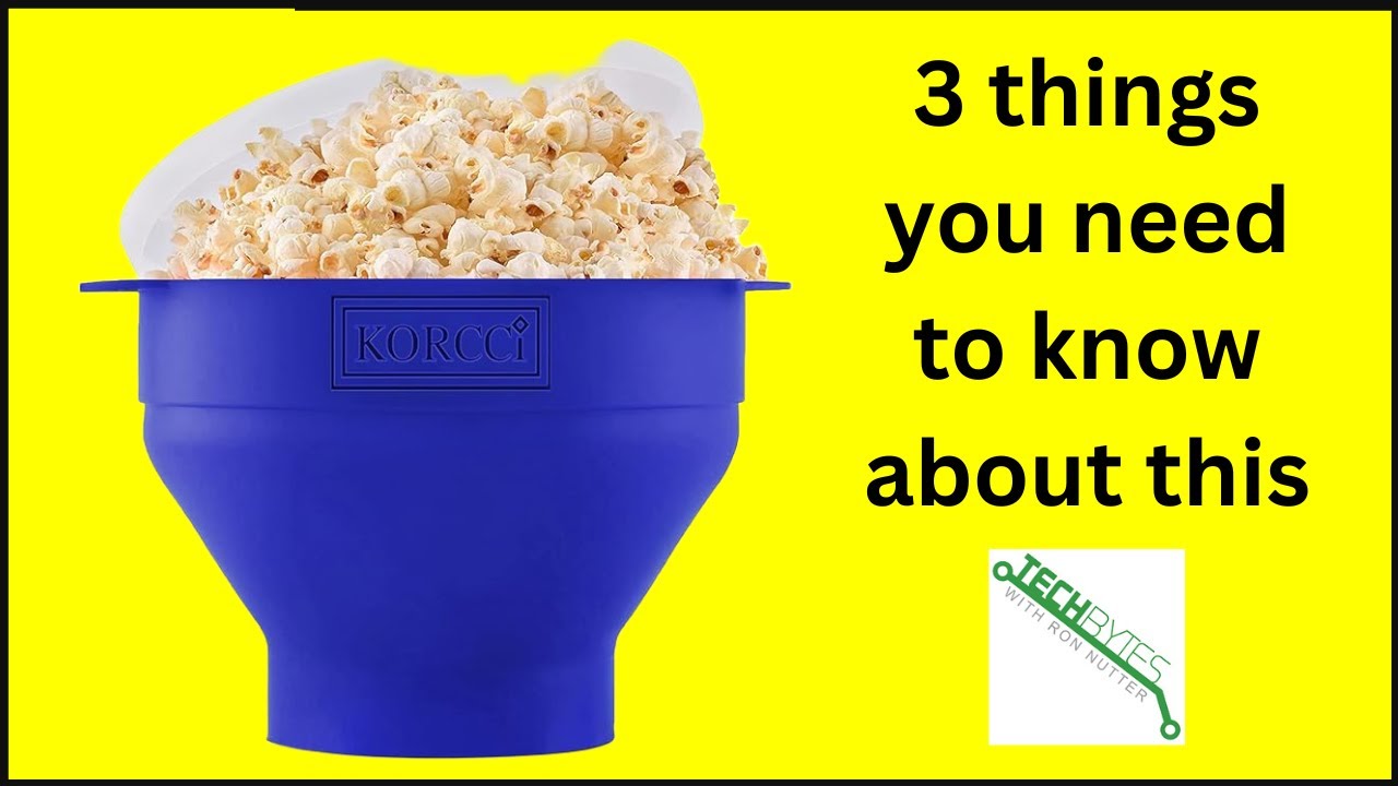 3 things you need to know about Korcci Microwaveable Silicone Popcorn Popper