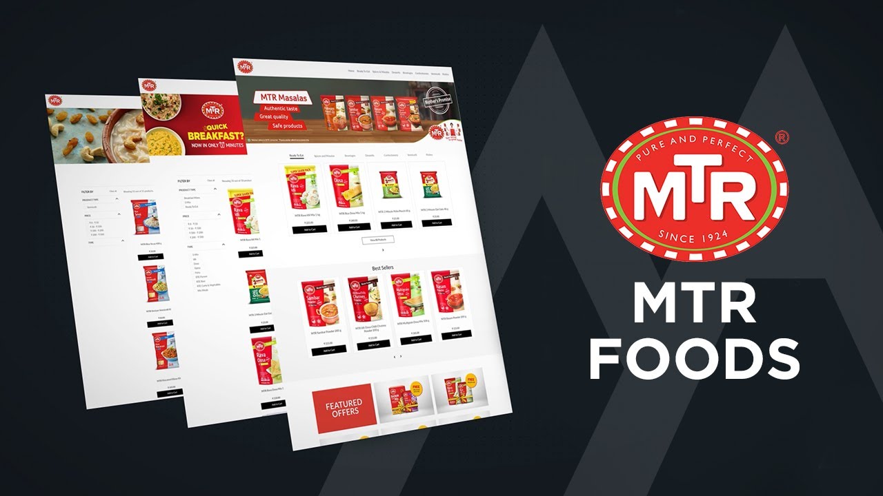 MTR Foods | Marmeto | Commerce Website Development