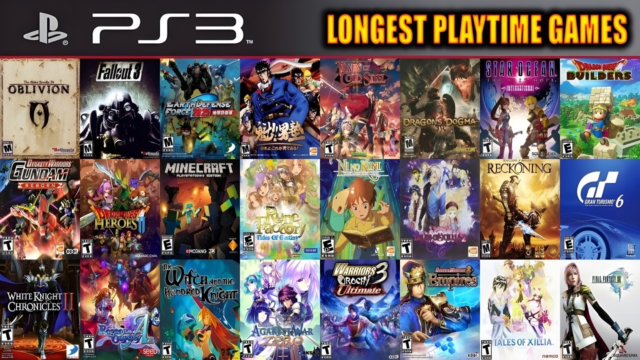 Top 55 Longest Playtime PS3 Games You Must Try to Pass Your Time
