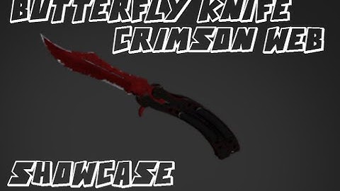 CS:GO - Butterfly knife | Crimson Web (Field-tested) showcase