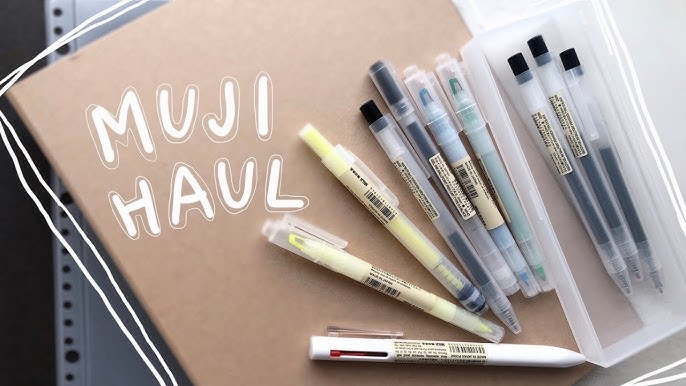 WHAT'S IN MY MUJI PENCIL CASE // Muji pens and pencils 