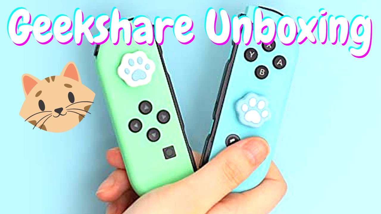 Geek Share Paw Shaped Joy-Con Thumb Grips Unboxing