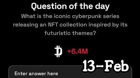 Dropee Question Of The Day Code 13 February  | Today Dropee Question Of The Day Answer | AGP