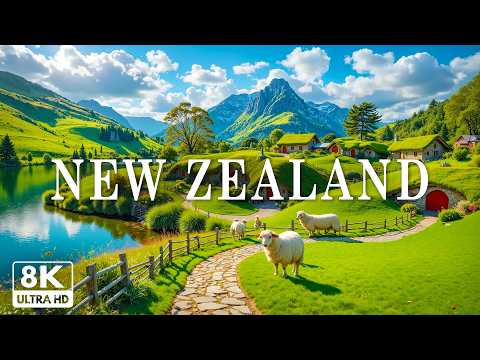 New Zealand 8K | Hidden Gem of Europe – Crystal Waters, Rugged Cliffs & Vast Landscapes