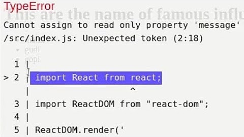 Cannot assign to read only property 