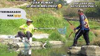 Tuan rumah sampai melongo..! Mancing ikan nila di sungai liar bikin emosi