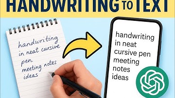 No Typing! Convert Handwritten Notes to Text Using ChatGPT & AI