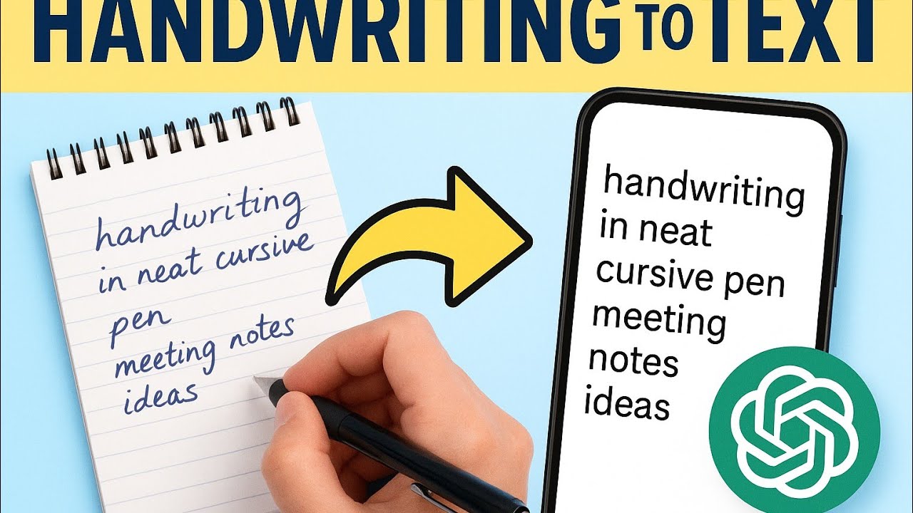 No Typing! Convert Handwritten Notes to Text Using ChatGPT & AI - YouTube