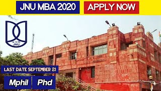 JNU MBA 2020 Details.. | Mphil, Phd | Eligibility, other details