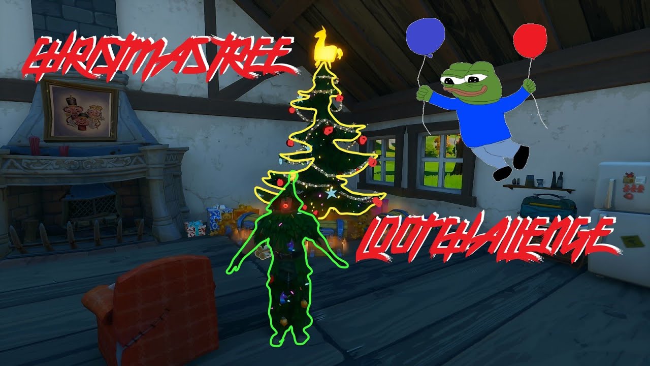 Christmas Tree Loot Challenge Fortnite Battle Royale