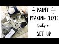 Paintmaking 101: Tools & Set Up | How to make handmade watercolor paints